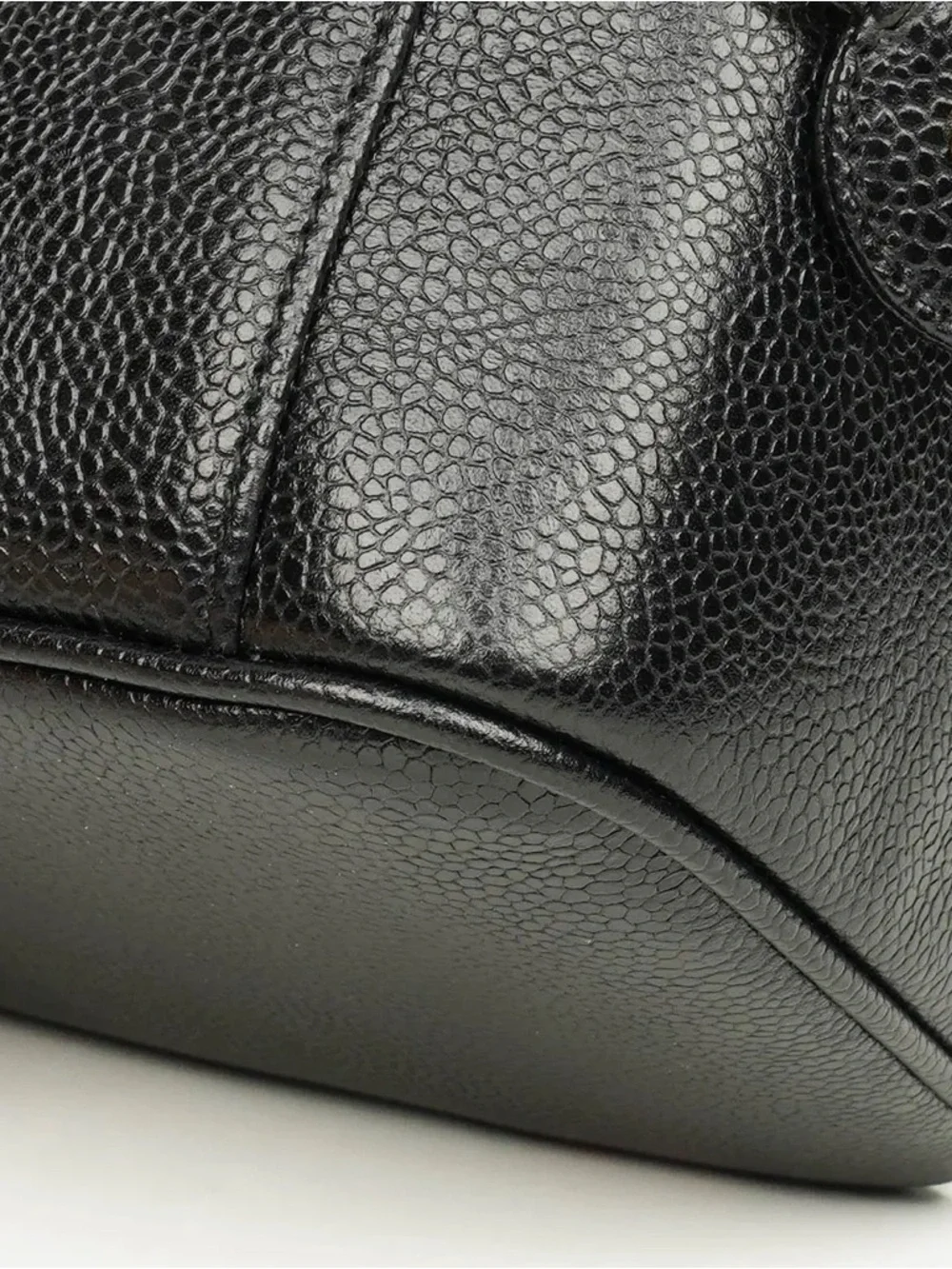 CHANEL Black Quilted Vanity Case with Gold Hardware